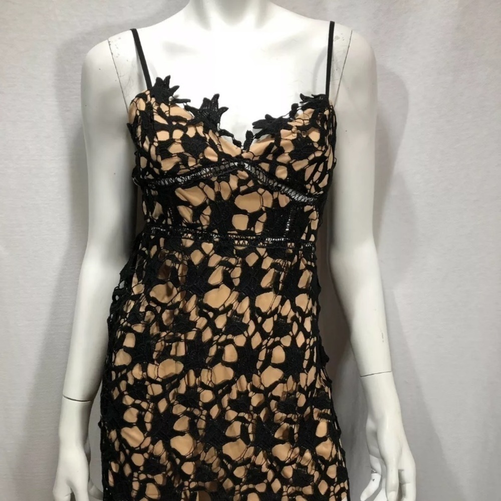 Size 8 Black Overlay With Pink Contrast Slip Short